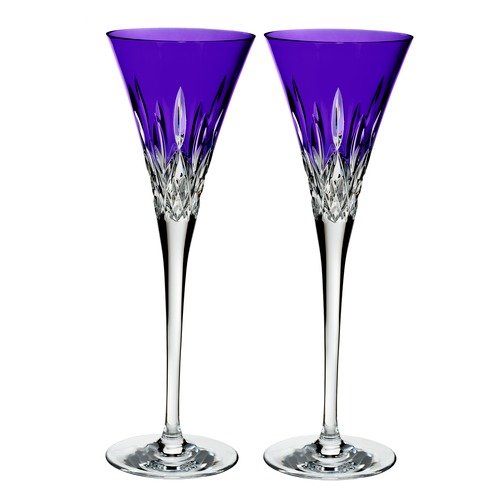 Lismore Pops Flute 6.8 oz Set/2 Purple  (not in pricelist)