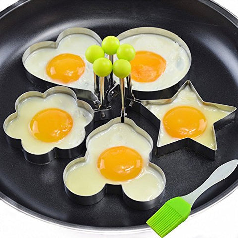 Set of 5 Multi-shaped DIY Fried Eggs Mold High Quality Kitchen Gadgets