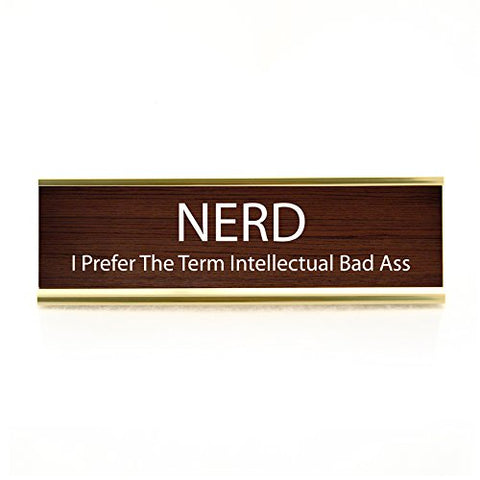 Enesco ONIM Plaque Desk Nerd