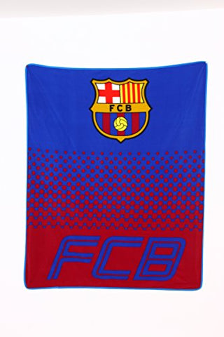 Barcelona FC Fade Fleece Blanket (BLFLEPFADEBAR) - 125cm x 150cm, Blue / Red