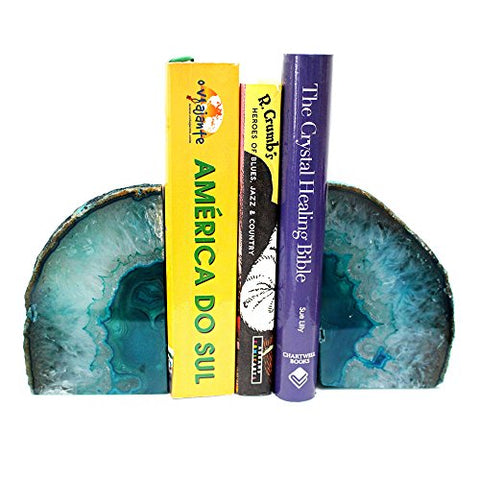 Teal Green Agate Bookend, 2 to 5 lbs