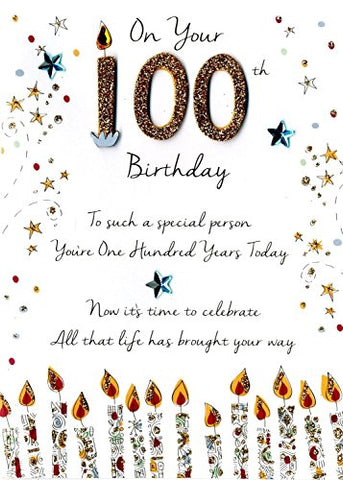 100th Birthday - Candles (5"x7")