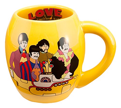 The Beatles "Yellow Submarine" 18 oz. Oval Ceramic Mug, 5.5 x 4 x 4.5" h