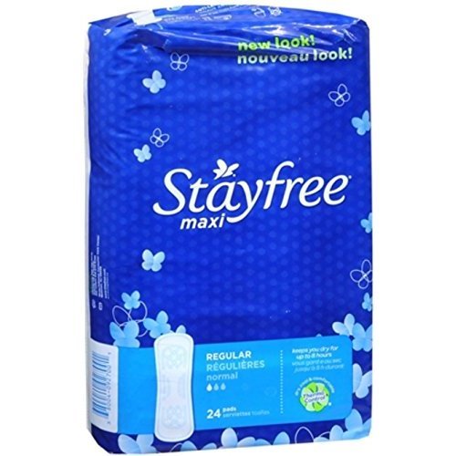 Stayfree Regular Maxi Pads 24-count