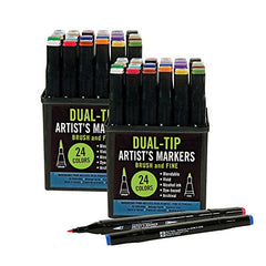 Studio Series Dual-Tip Artist's Markers - Set of 24 by Peter