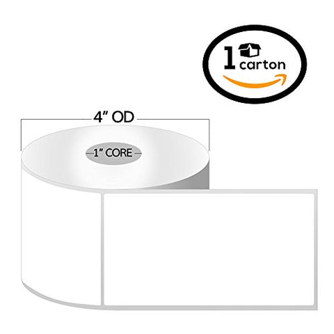4" x 6" Direct Thermal Labels - Permanent Adhesive - 1 Inch Core