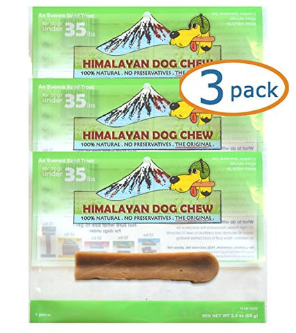 Himalayan Dog Chew 100% Natural for Dogs Under 35 lbs - Medium, 2.3 oz