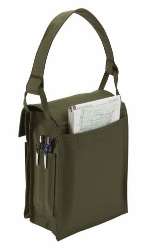 Mission Publications “Pubs” Bag. Pilot, Navigator, LEO  REGULAR Size Olive Green