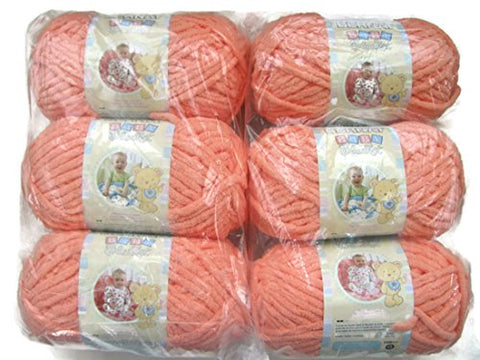 Bernat Baby Blanket Yarn Baby Peach 72 Yards 3.5 OZ