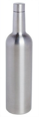 Wine Bottle Triple-Wall Flask, Stainless Steel