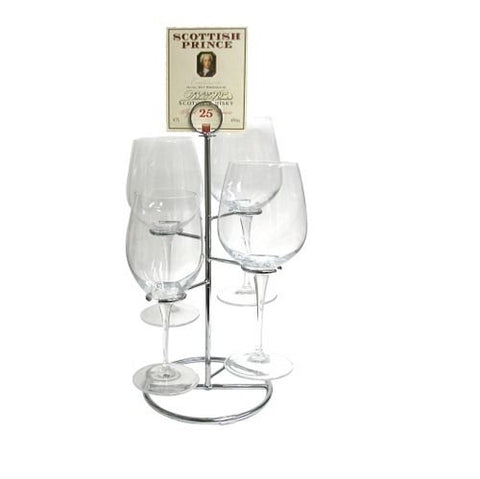 Delux Four Glass Tiered Flight Holder