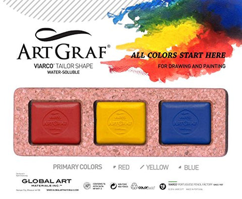 Art Graf Primary 3-Color Cork Set, Water Soluble