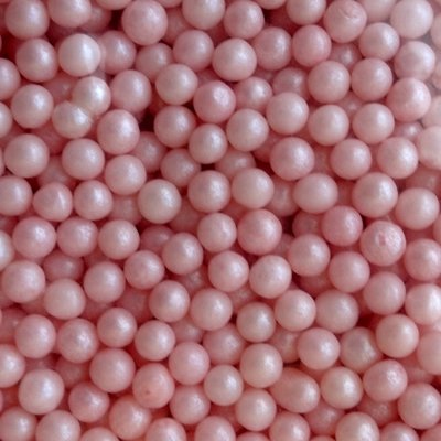 Pink 3-4Mm Sugar Pearls 16 oz