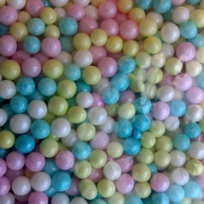 Multi Mix 3-4Mm Sugar Pearls 16oz