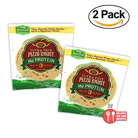 Golden Home 7 in. 16g Protein Pizza Crusts, 3-Pack