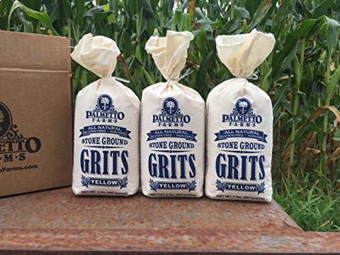 Stone Ground Yellow Grits, 2 lb. Cotton Bag