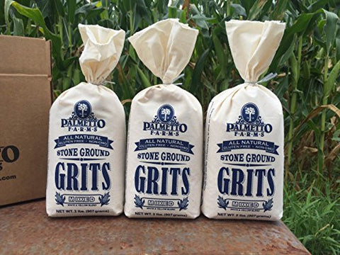 Stone Ground Mixed Grits, 2 lb. Cotton Bag