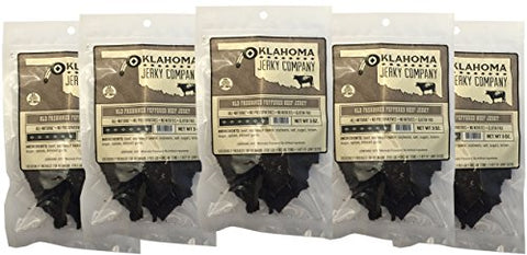 Oklahoma Jerky Company- Old Fashioned Peppered Beef Jerky 3oz.
