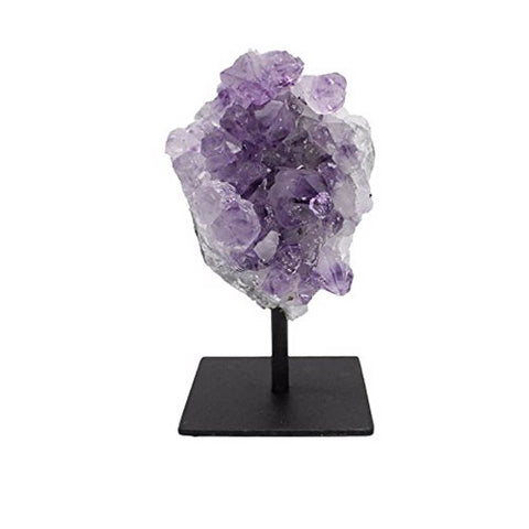 Amethyst Cluster on Metal Base, 5 inches
