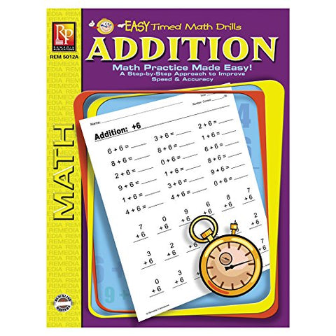 EASY TIMED MATH DRILLS: ADDITION BOOK