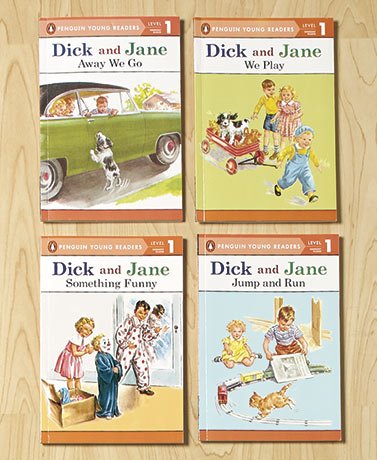 Classic Dick & Jane Readers Level 1-Softcover, Set of 4
