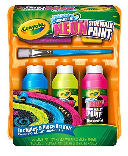 Washable Neon Sidewalk Paint Art Set
