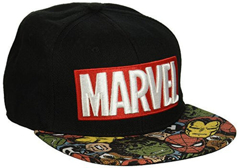 Marvel Halftone Black Snapback