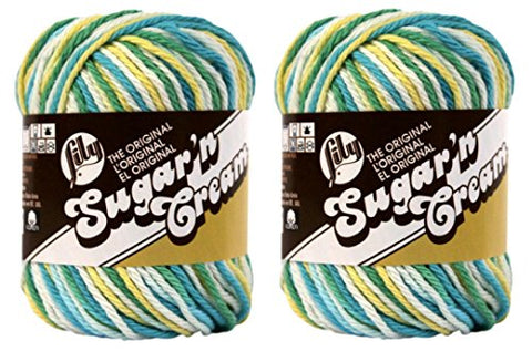 Lily Sugar'n Cream Yarn - Ombre Mod 95 Yards 2 OZ