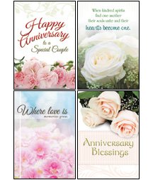 Warner Christian Resources - Boxed Greeting Cards - Anniversary, Anniversary Blessings - 12 Envelopes