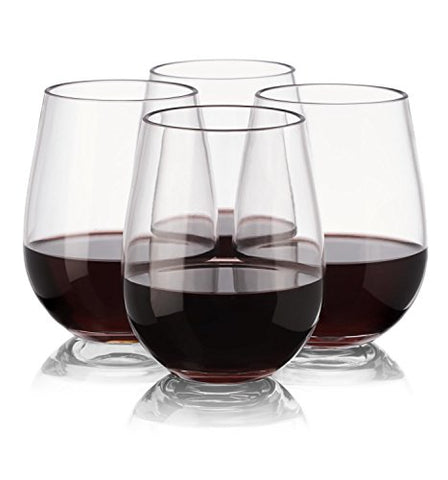 Steamless Acrylic Wine Tritan Glass 16 oz.