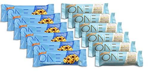 ISS Research Oh Yeah One Bar Chocolate Chip Cookie Dough 2.12oz and Birthday Cake 2.12oz
