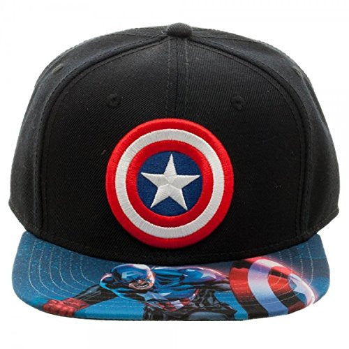 Marvel Captain America Sublimated Bill Snapback