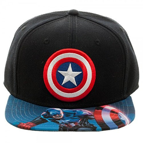 Marvel Captain America Sublimated Bill Snapback
