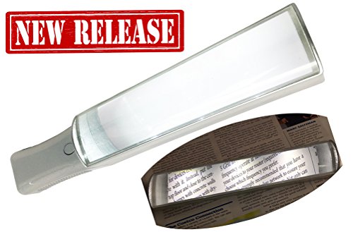 3x LED Hands Free Bar Magnifier Opreated by 3 AAA batteries not included (6"x1.5" viewing area) Dimention:9.6"x2"x2"