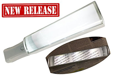 3x LED Hands Free Bar Magnifier Opreated by 3 AAA batteries not included (6"x1.5" viewing area) Dimention:9.6"x2"x2"