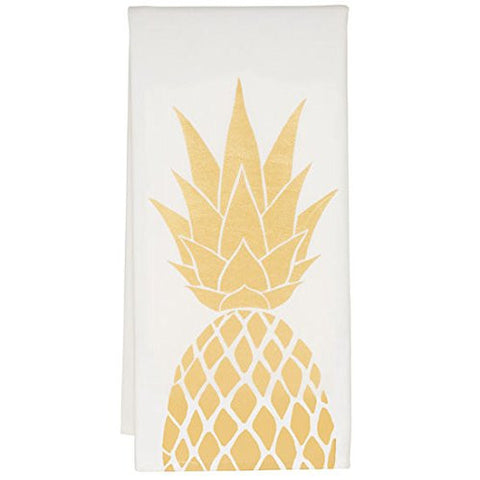 Pineapple Tea Towel, Size: 26.5"h x 19"w