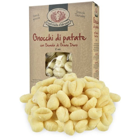 Rustichella d'Abruzzo Pasta, Alternative Flour, Potato Gnocchi in Box, 500 gr/1.1 lb