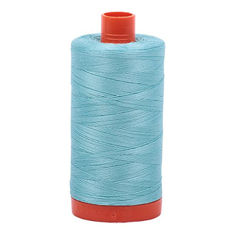 Aurifil- 50wt Cotton 1,422yd, Light Turquoise