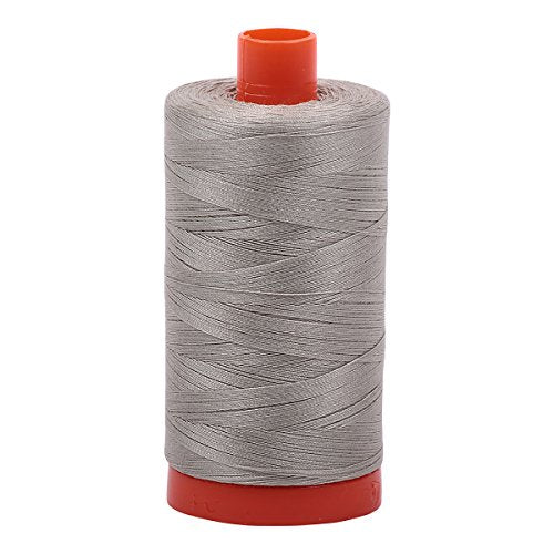 Aurifil- 50wt Cotton 1,422yd, Light Grey