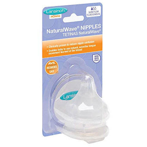 Lansinoh NaturalWave Slow-Flow Nipples