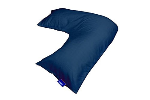 Head And Neck Pillow, L Pillow Cover - Navy