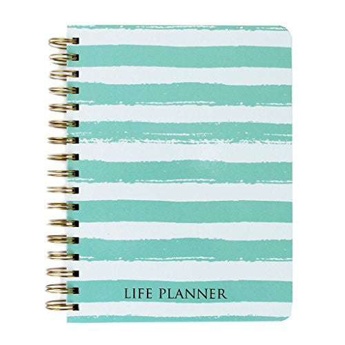 Life Planner Inspirational - Mint stripes