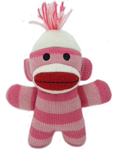 Power Plush - Pinky Sock Monkey Baby
