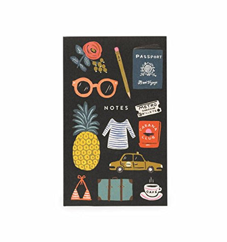 BON VOYAGE, EVERYDAY POCKET NOTEPAD WITH TEAR-OFF SHEETS- COVER POCKET, INDEX 3"×5"