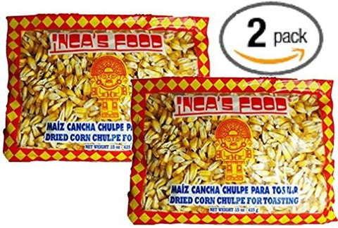 Inca's Food Maíz Cancha Chulpe para Tostar, 15oz