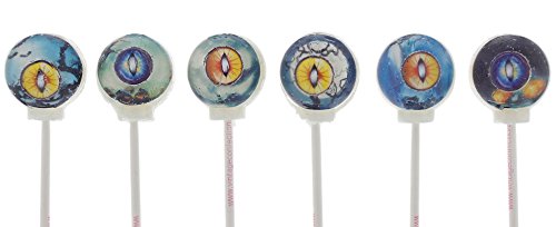 3D cat eyes Halloween lollipops, 6 Assorted Flavors