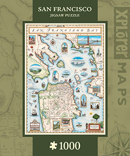 Xplorer Maps 1000pc - San Francisco, 12" X 10" X 2.5"