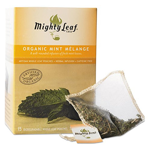 Mighty Leaf Organic Mint Melange Tea 15ct