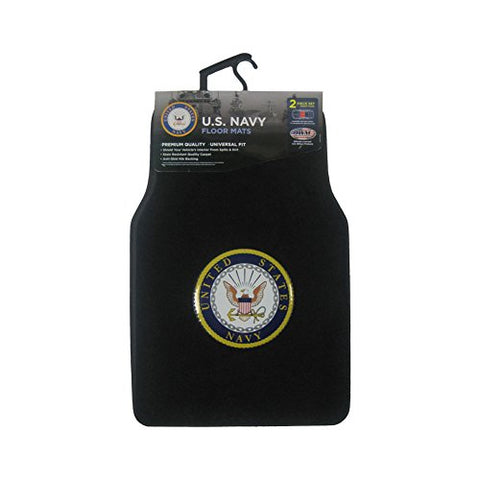 Car Floor Mats Two Piece Set US Navy