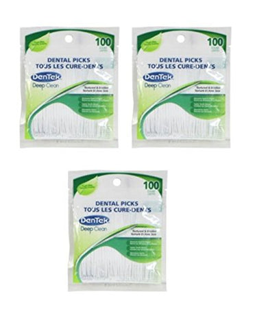 MedTech Dentek - Deep Clean Bristle Picks, Fresh Mint 100 ct